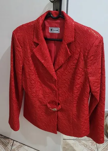 Conjunto de blaser  Vermelho Testoni Elegante