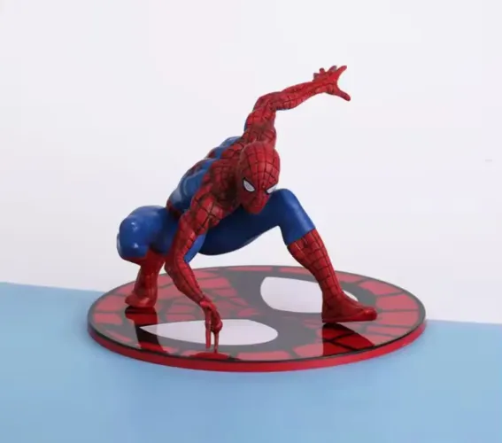 Estátua Homem-Aranha: Spider Man 14cm Action Figure Boneco de Ação Com Base