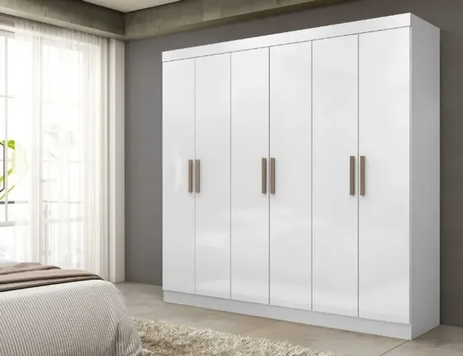 Guarda Roupa Macapá 100% MDF 6 Portas 4 Gavetas DIRETO DE FÁBRICA!