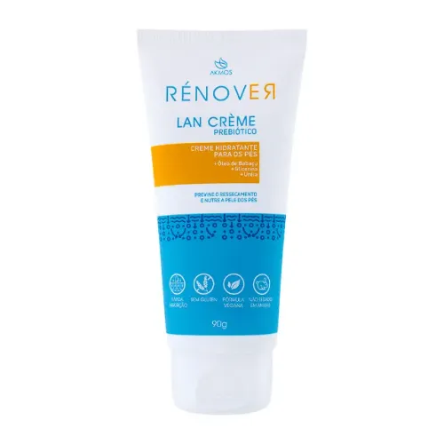 Creme Para Os Pes Lan Creme Prebiotico 90g, Nutre e previne o ressecamento dos pés.