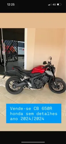 Vende-se CB 650R honda  sem detalhes   Ano 2024/2025   *