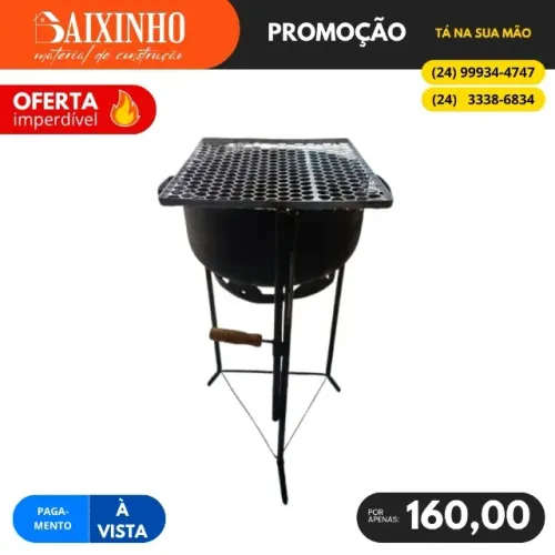 Churrasqueira Regulável Quadrada 