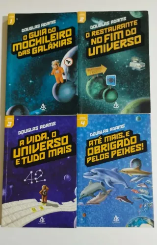 Coleção livros - O guia do mochileiro das galáxias - Douglas Adams