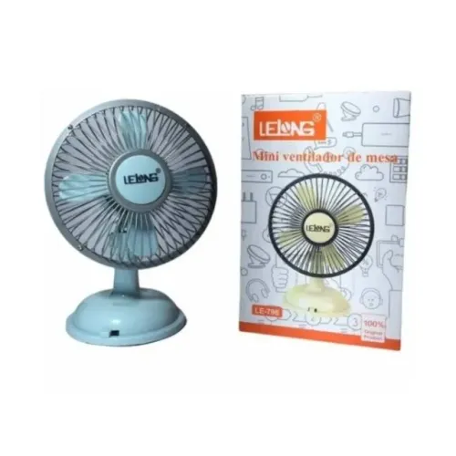 Mini Ventilador De Mesa Portátil Usb Rotativo Lelong Le-796 - estilo retro decorativo