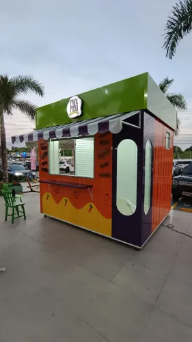 Módulos Container Habitáveis para Quiosques, Escritórios Fixos ou Móveis em Carretas - THT