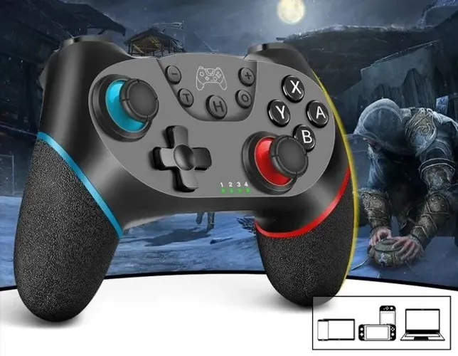 Controle de Vídeo Game Sem Fio - Compatível com Diversos Dispositivos