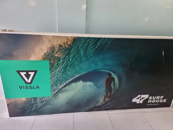 Placa de loja iluminada 3 metros - estrutura metálica com iluminação interna pronta!