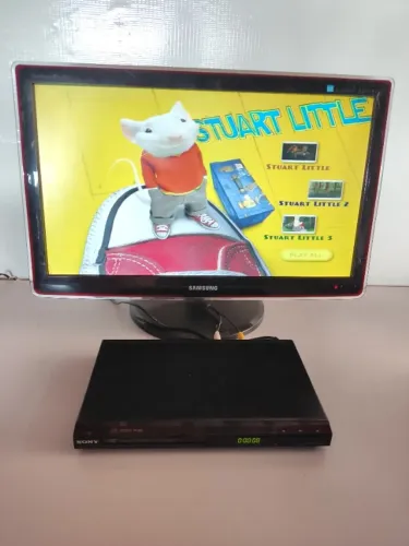 Reprodutor DVD Sony Dvp-sr200 S/ Controle Funciona Shb Preto 127/220v (Usado)