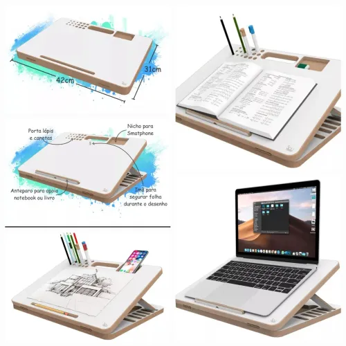 Suporte para Notebook, Estudo e Desenho