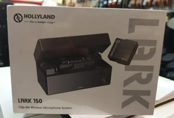 Hollyland Sistema de microfone duplo sem fio Lark 150, transmissão digital sem fio de 2,4 