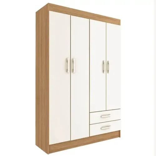 Guarda-roupa solteiro 4 portas 2 gavetas evidência - FRETE GRATIS - ENTREGA HOJEEE !!