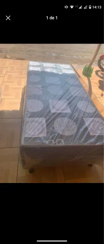 Cama solteiro box ( espuma ) 