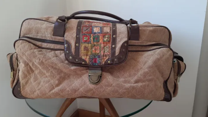 Mala de viagem patchwork 