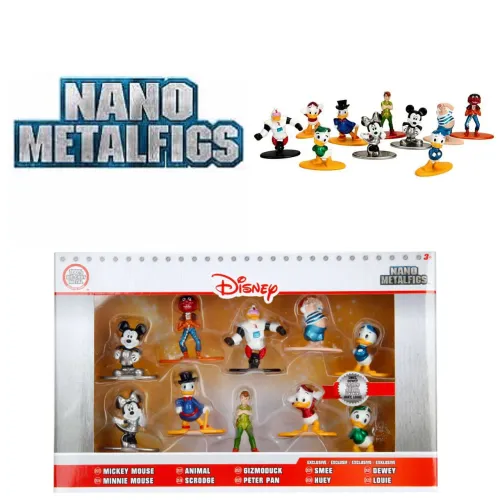 Kit Coleção Nano Metalfigs Disney - Personagens Exclusivos