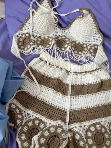 Conjunto crochet praia