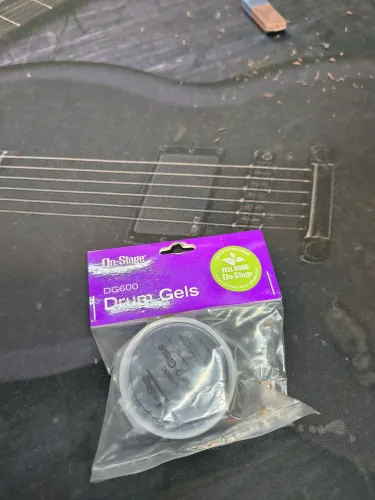 Abafador gel para pele de bateria acústica moongel mongel caixa com 6 