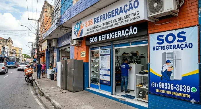 Refrigeração concerto de geladeira 