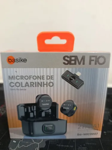 Microfone de lapela duplo colarinho para iPhone lightning / SUPER PROMOÇÃO