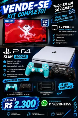 Combo ps4 +TV 32 ( não é smart)