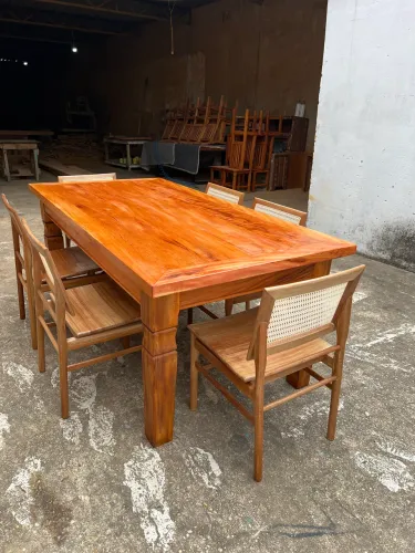 Mesa madeira Peroba rosa