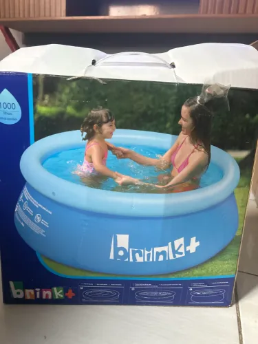 Piscina inflável 1000 litros 1.68 de largura, 51cm de altura