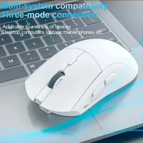 Mouse Sem Fio SmailWolf Branco PAW3311 20000 DPI