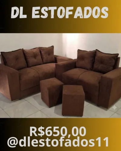Conjunto de sofá com variedades de cores a pronta entrega