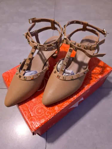 Sapato Scarpin - Slingback - Palha/Nude | N°37