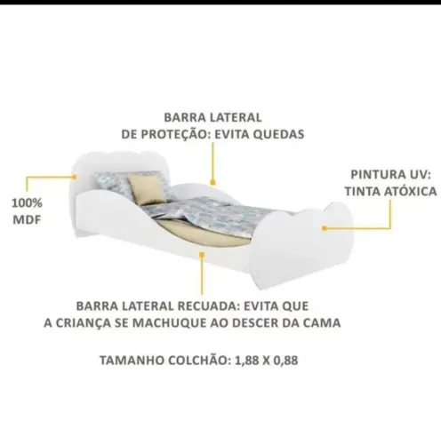 CAMA NUVEM INFANTIL 