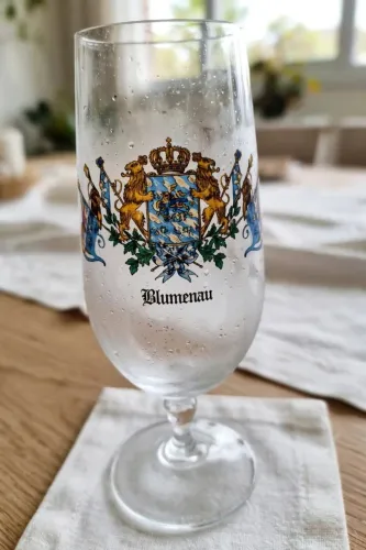 Jogo C/ 4 Taças De Cerveja Blumenau - Brasão Da Baviera (novas) ACEITO PROPOSTA