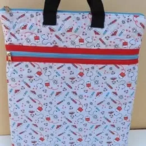 Porta jaleco personalizado com bolso