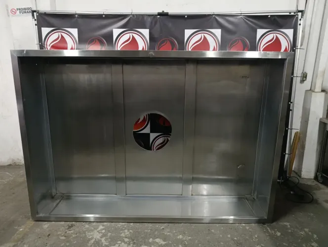 Coifa industrial toda no aço inox usada estado de nova perfeita pra sua cozinha