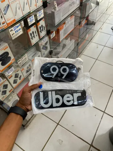 Placa LED letreiro Uber e 99
