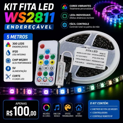 Leds de som automotivo 