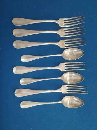 Conjunto Original Christofle - 8 Peças - Prata Banhada