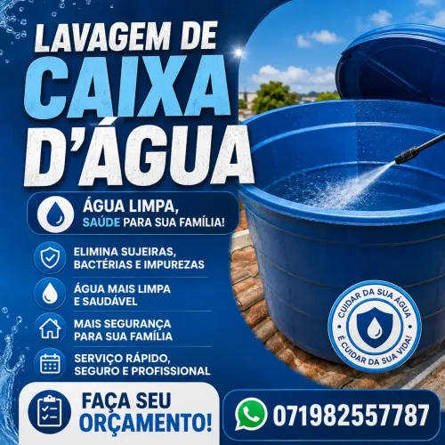 Lavagem de caixa d?água 