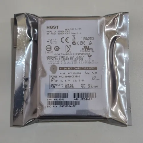 HD SAS 900 GB tamanho 2.5 com menos de 1 ano de uso