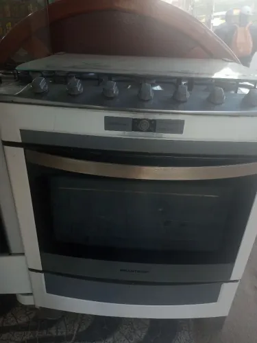 Fogão Brastemp 6 Bocas Branco - Forno Grande e Potente!