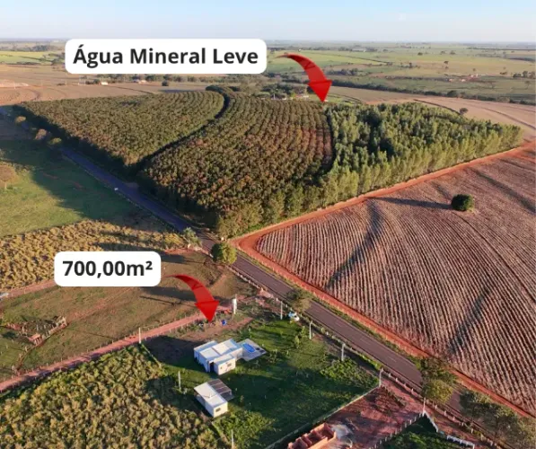 Chácara 700m² c/ Água e Luz - Anel Viário José Bonifácio (Frente Asfalto)