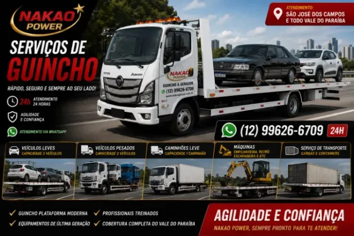 SERVIÇO DE GUINCHO E REBOQUE