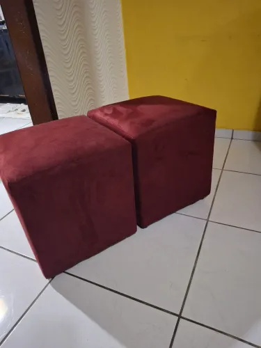 Puff quadrado 40x40 cores a escolher 