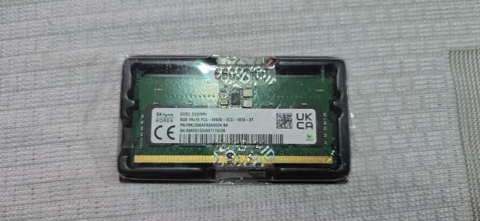 Memória RAM 8GB DDR5 4800MHz Notebook