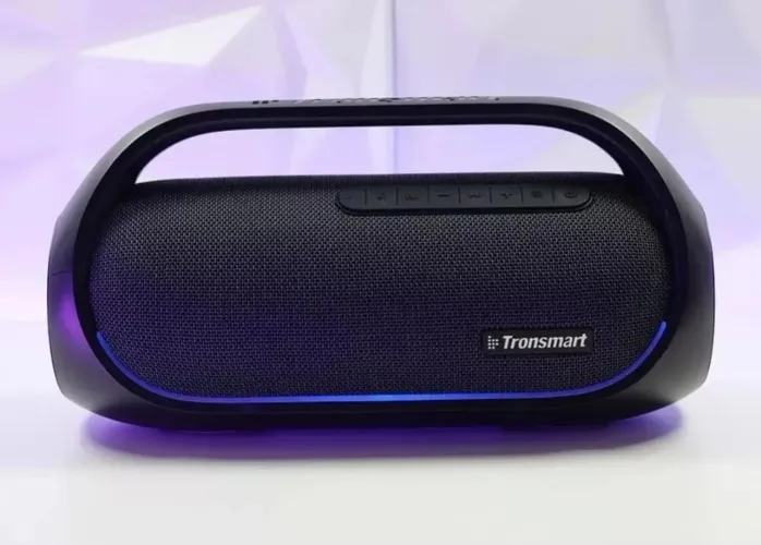 Caixa De Som Tronsmart Bang Stereo Sound<br>Ipx6 Led Rgb 60w Preto 127/220v (Usado)