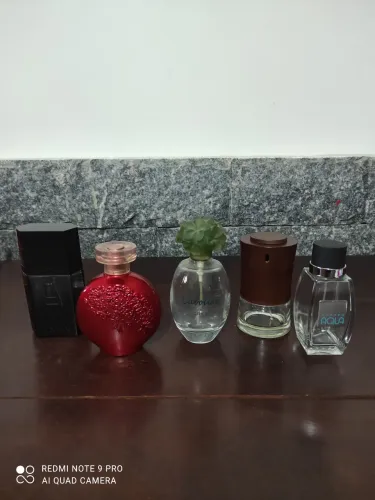 Kit de frascos de perfume vazios diversos