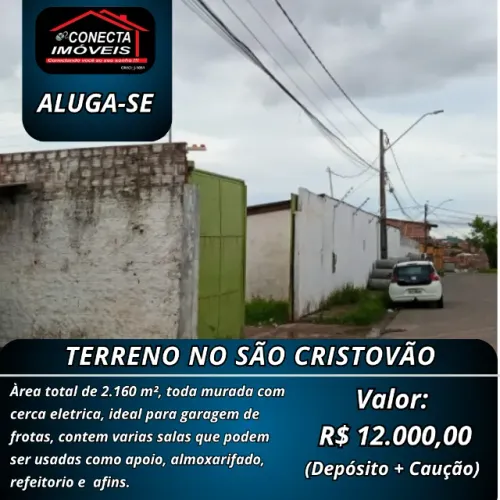 Alugo terreno no São Cristovão com 2160 m²