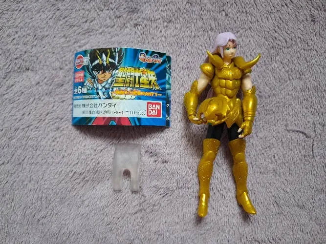 Figura gashapon Mu de Aries, Saint Seiya, Cavaleiros do Zodiaco, HGIF, Japão