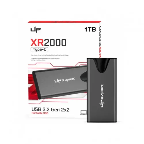 SSD Externo UP Gamer 1TB XR2000 USB-C 3.2 2000MB/s