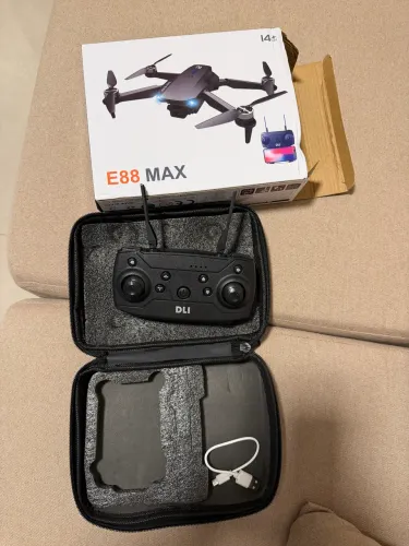 Controle e case para drone E88 Max