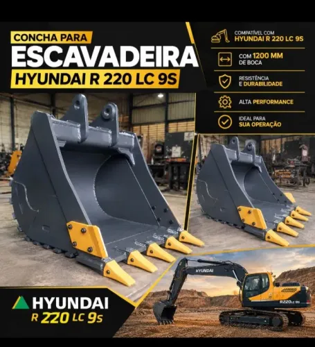 Concha para Escavadeira