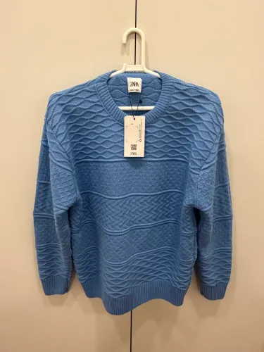 Camisa da Zara azul de inverno